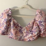Showpo  Ryliana Top Multi Floral Puff Sleeve Blouse Size 4 Photo 1