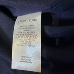 Trina Turk NWT  Charleston Shift Ruffle Dress Cap Flutter Sleeve Navy Blue Sz 2 Photo 9