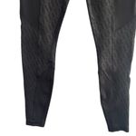 Black Drycell Puma Logo Print Silver Cat Athletic Leggings Women Sz S Photo 3