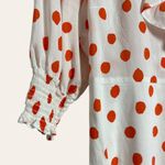 Rixo x Target White Red Polka Dot Print Ruffled Wrap Mini Dress Size M Size M Photo 4