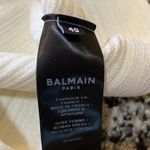 Balmain  Off-the-shoulder button-embellished ribbed-knit mini dress size FR 40 Photo 4