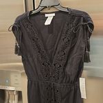 La Blanca ππ Island Fare Cover-Up Midi Dress ~ Black Small NWT Photo 8