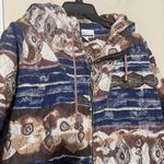 Vintage Diana Marco 100% Silk Quilted Jacket 80s Hooded Womens 18/XL Blue Photo 1