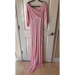 Maternity Dress Size S Off Shoulder Slim Fit Maxi Dress Photoshoot. Pink Photo 1