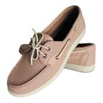 Sperry Top Sider Pink Perforated Leather Loafers Size 10 B86 Photo 0