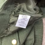 J.Crew  Green Wool Blend Military Style  Zipper Skirt Size 6 Photo 4