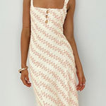 Princess Polly  chosen girl linen blend midi dress Photo 0