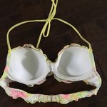 Victoria's Secret new  watercolor scalloped lace halter bikini top 34A Photo 1