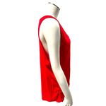 Ambiance Apparel Red Sleeveless Ruched Tank Top Tunic 2X Cotton Spandex Blend Photo 3