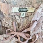 Buckle Gimmicks Shirt Women Small Pink Mauve Lace Medieval Princess Fairy Puffy Photo 3