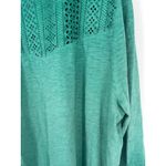 Soft Surroundings Trevi Lace Top Jewel Green Size 3X Beachy Boho Coastal Mature Photo 6