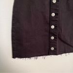 PacSun  Button Front Denim Mini Skirt Black Photo 4