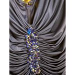 Tadashi Shoji  Women's Blue Ruched Bodycon Cocktail Party‎ Dress Medium Photo 1