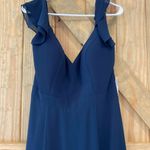 Bill Levkoff NWOT  Women’s Navy Long Formal Dress Size 12 Photo 4