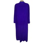 Vassarette Vintage  Fleece 1/2 Zip Robe Nightgown House Coat Size L Purple Color Photo 1