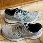 Saucony  Cohesion 13 Sneaker Athletic Shoes in Light Gray and Mint - Size 9 Photo 2