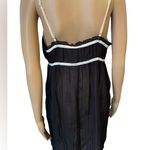 Apt. 9  Intimates Black White Sheer Whimsygoth Romantic Lingerie Mini Slip Dress Photo 4