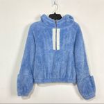 BP  Blue and White Fleece Hoodie Photo 2