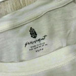 Free People FP Movement White Blue Short Sleeve Shirt Wool Oversized Top Size XS Photo 1