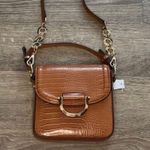 Topshop crocodile deep caramel brown bag Photo 1