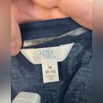 Time & Tru Women's Blue & White embroidered peasant top size Medium NWT Photo 4