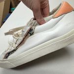 Madewell  White Orange Lace Up Sneakers Womens 8 Casual Comfort Shoes Some Wear Photo 7