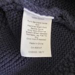 Talbots  100% Cotton Navy Blue Knit Sweater Medium Photo 5