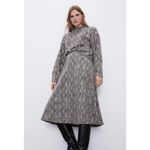 ZARA NWT  Animal Print Midi Skirt Photo 2