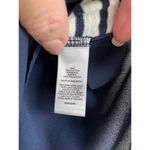 EXPRESS  Navy & White Striped High-Low Hem T-Shirt | Size Small Photo 2