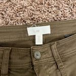 H&M Twill Utility Cargo Pants - Dark Khaki Green Photo 11