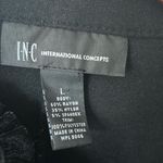 INC International Concepts Women’s Black Full Zip Lace Accent Jacket sz large Photo 7