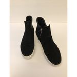 ZARA  Black Suede/Leather High-Top Zip Sneakers Sz 10 Photo 4