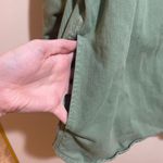 Madewell Plus Garment-Dyed Twill Shirt Jacket Shacket Green Photo 5