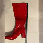 Dream Paris DREAM PAIRS Women’s‎ Square Tor Chunky Knee High Red Boots Side Zip Size 9 Photo 6