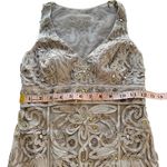 Sue Wong  NOCTURNE Silver Embellished Beaded Cocktail Dress Sleeveless Party 0 XS Photo 10