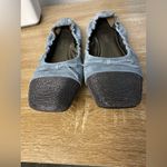 Brunello Cucinelli Suede Monili Cap-Toe Ballerina Flats slate blue Women’s Sz 40 Photo 10