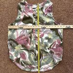 Tahari  100% Linen Top Women’s Lg Tropical Floral Sleeveless Button Up Resort Photo 4