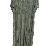 Women’s Plus Size Spring, Summer Boho, Tiered Floral Dress with Pockets. Size 26 Green Photo 0