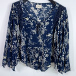 Denim & Supply Ralph Lauren Ralph Lauren Denim & Supply bohemian floral flutter sleeve blouse size small Photo 0