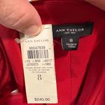 Ann Taylor  Red Dress Floral Sleeveless‎ Silk Wool Blend Party Holiday Size 8 Photo 4
