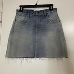 Current/Elliott denim light wash blue mini skirt raw edge size US 25 Photo 0