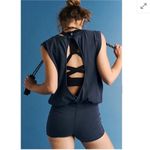 Free People Movement Hot Shot Shortsie Blue Size L Photo 1