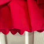 J.Crew  Scalloped Hem Skirt Hot Pink Linen Blend Elastic Waist Women's Size 4 Photo 3