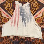 Truly Madly Deeply @ UO USA Distressed American Flag Crop Muscle Tee Photo 1