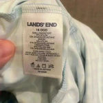 NWT Lands’ End Gingham Square Neck Tankini Top Blue Summer Swim Beach Sz 16DDD Photo 4