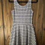 Divided Dark Navy Blue and white printed dress Photo 1