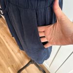 Maven West  Brooklyn M Blue Sleeveless Wrap-Front Romper Casual Summer Photo 2