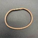 Sterling Silver Braided Woven Bangle Bracelet 925 Rci Turkey Push Clasp Photo 0