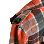 Anthropologie Nick & Mo Wool Orange Plaid Coat Jacket Retro Insp 70s Twee Cute M Size M Photo 6