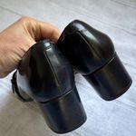 Clarks  Women’s “Tealie” Dark Navy/Black Leather Heeled Loafers Photo 3